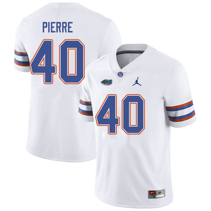 Jordan Brand Men #40 Jesiah Pierre Florida Gators College Football Jerseys Sale-White